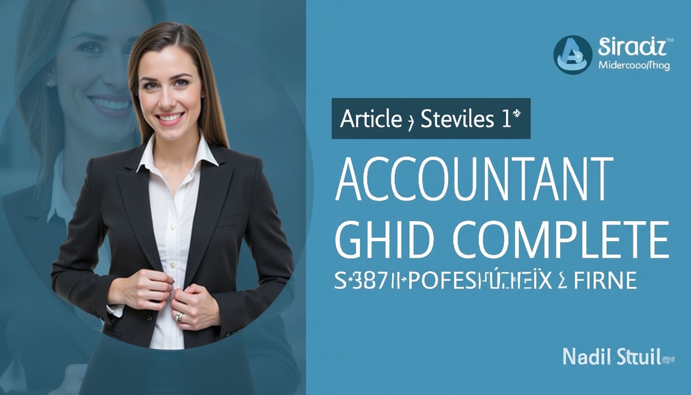 Ilustrație cu un contabil și documente financiare, simbolizând importanța unei traduceri corecte pentru termenul